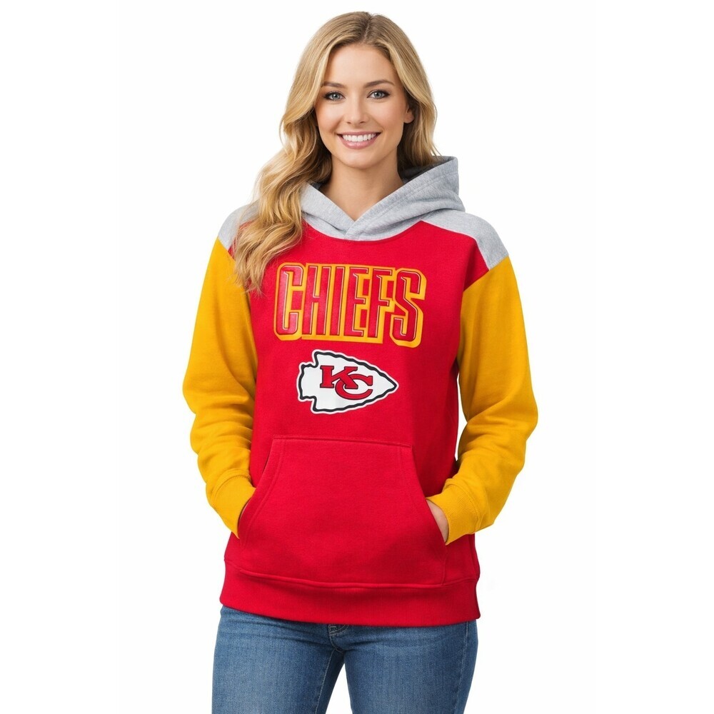 NFL Team Kansas City Chiefs Throwback‎ Hoodie Women's Sz XS Youth Sz M NWT B7